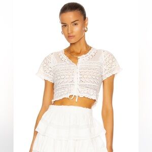 Love shack fancy Farley top size small